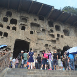 The Longmen Grottoes near Luoyang.