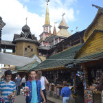 Tourist area in Moscow.