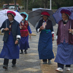 Locals near Songzanlin Monastery.