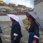 Locals near Songzanlin Monastery.