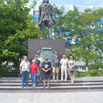 Memorial statue at Novorossiysk.