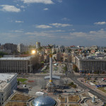 The Independence Square in Kiev.
