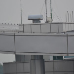 Security tower at the DMZ, in North Korea.