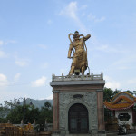Bronze statue in Penang, Malaysia.