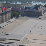 Kim Il Sung Square in Pyongyang, the capital of North Korea.
