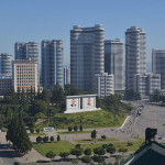 Central Pyongyang, capital of North Korea.