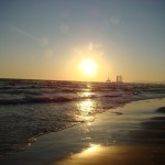 Sunset on the Caspian Sea
