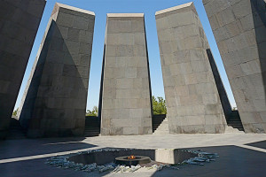 The Armenian Genocide Memorial in Yerevan