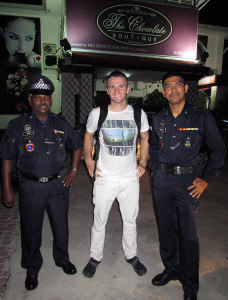 With the Malaysian police force.