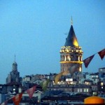 Galata Tower in the evening