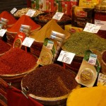 Spices on display at the Egypt Bazaar (adjacent to the Grand Bazaar)