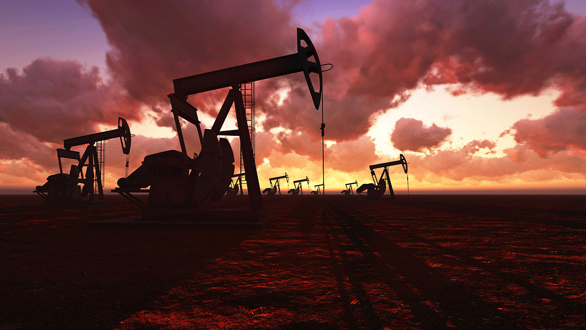 Oil fields in Saudi Arabia, the most oil-rich nation on Earth.