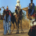 Group of Tuareg on camel