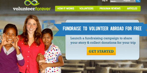 Volunteer Forever, a crowdfunding website for volunteers.