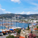 Boats of the Bodrum marina.