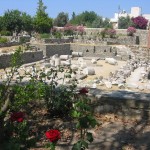 Remains of the Mausoleum at Halicarnassus in Bodrum.
