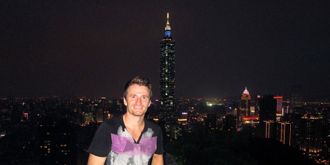 Danny Flood at Xiangshan, Taipei.