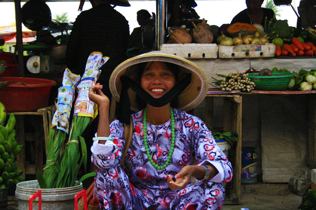 Vietnamese street vendor.