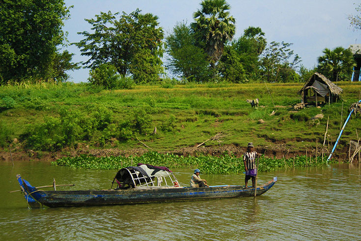 Scene along the Mekong, Vietnam.