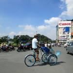 Outside of Ben Thanh market, HCMC.
