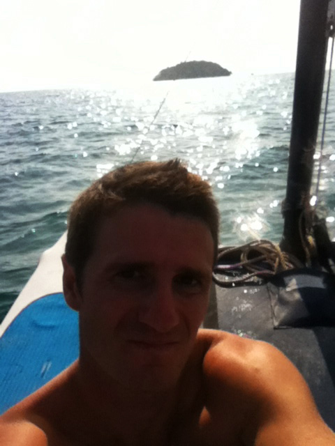 Danny Flood sailing in the South China Sea.