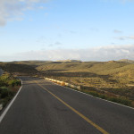 Scenery on the road to El Rosario, Baja California, Mexico.