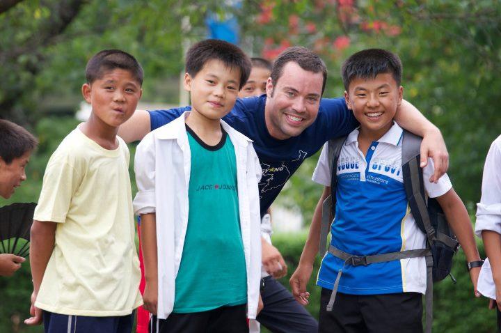 Jordan Harbinger in Pyongyang, North Korea.