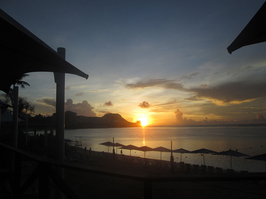 Sunset at Tumon Bay, Guam.
