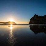Sunset at Wharariki Beach (Northern Most in South Island)