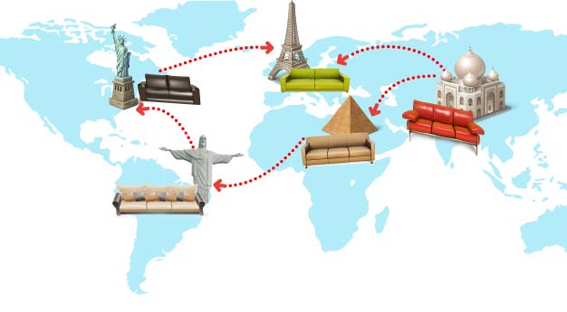Use Couchsurfing as a cheap way to travel around the globe.