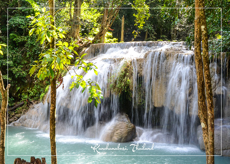 Erawan Falls Kanjanaburi Thailand. Photo by Danielle Werner.