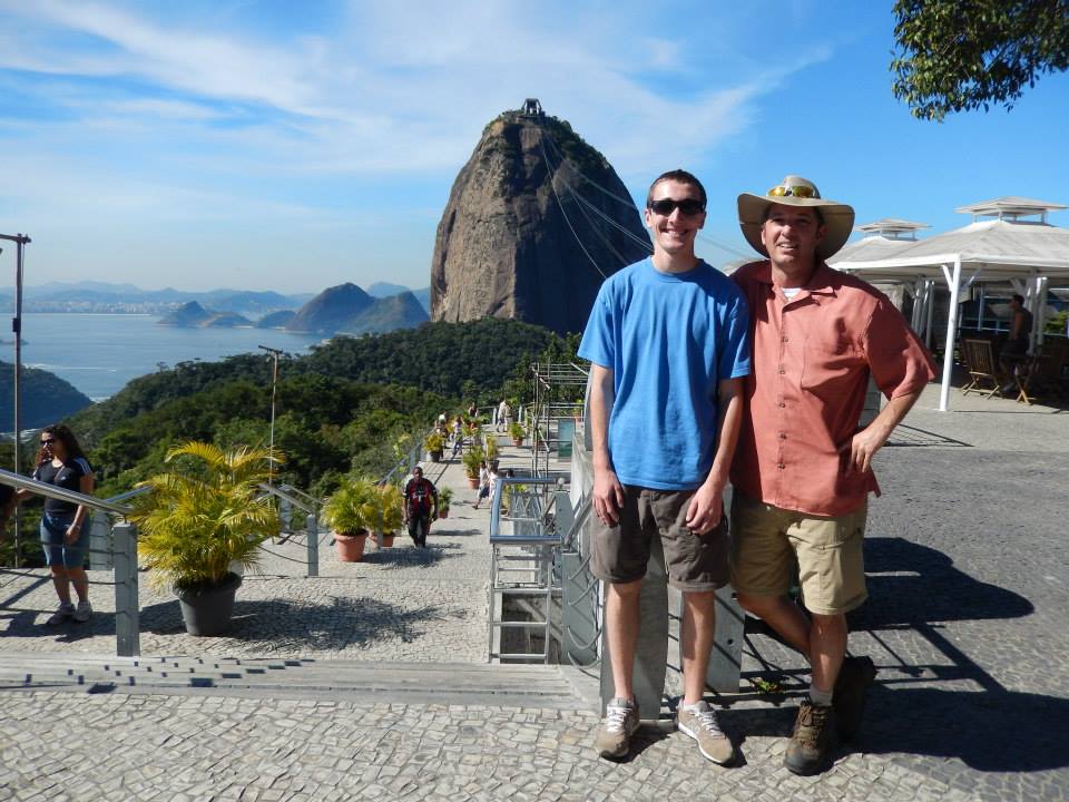 Grady Hicks and Austin at Sugar Loaf Mountain, Rio de Janeiro
