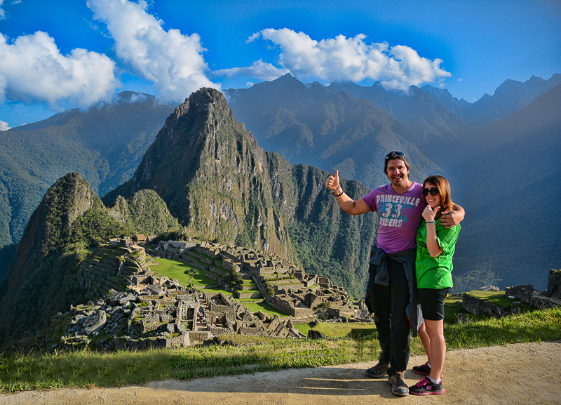 Carlo Cretaro, of Next Stop Who Knows, at Machu Picchu