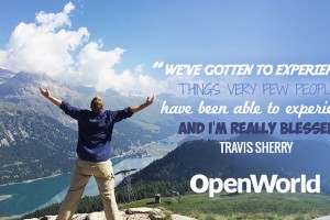 Travis Sherry, host of Extra Pack of Peanuts, talks with OpenWorld