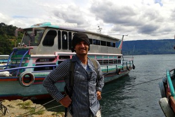Danny Flood at Lake Toba