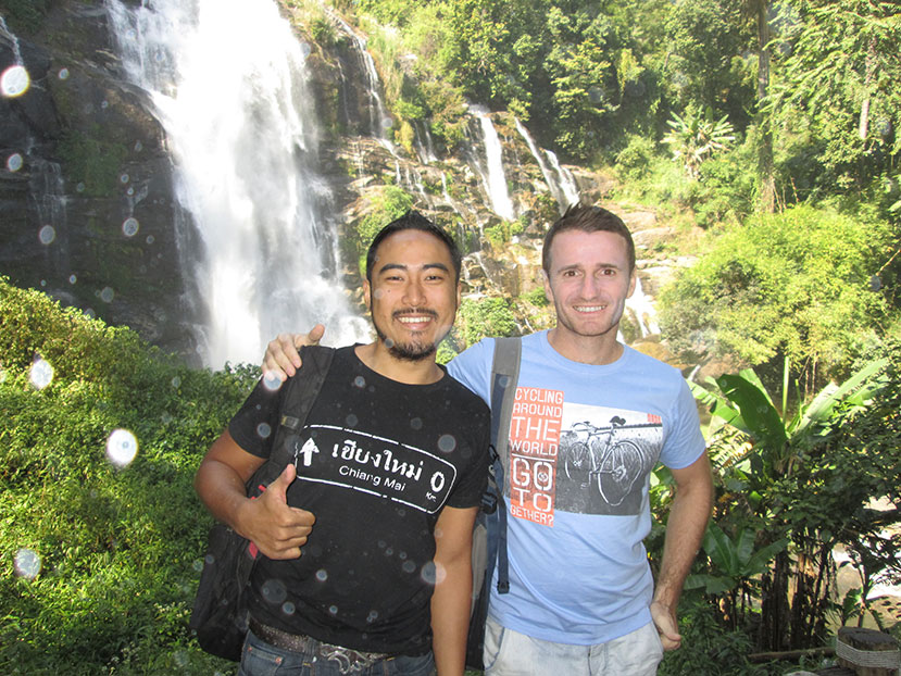 Derek Pankaew and Danny Flood in Chiang Mai.