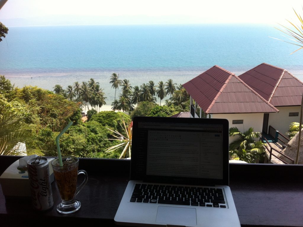 Viewpoint in Koh Phangan, Thailand. My office this week :)