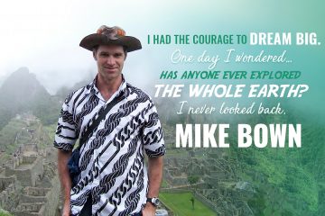 Mike Spencer Bown, the world's most travelled backpacker.