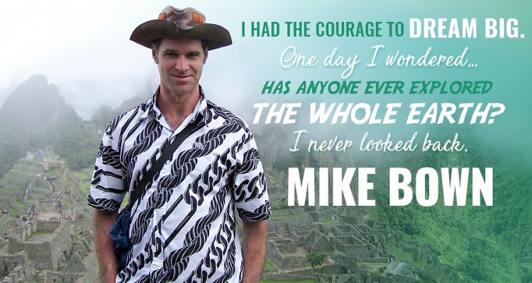 Mike Spencer Bown, the world's most travelled backpacker.